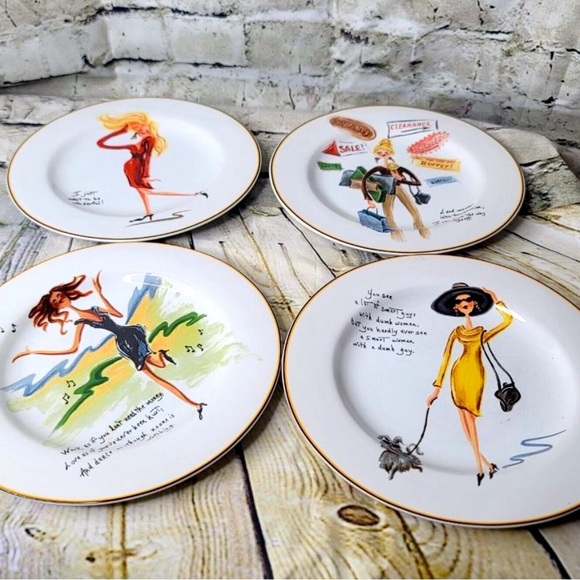 Sakura Set 4 plates Glamour Girl’s - Picture 2 of 5